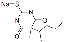 1,5-Dimethyl-5-(1-methylbutyl)-2-sodiothio-4,6(1H,5H)-pyrimidinedione Structure