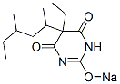 5-(1,3-Dimethylpentyl)-5-ethyl-2-sodiooxy-4,6(1H,5H)-pyrimidinedione Structure