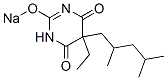 5-(2,4-Dimethylpentyl)-5-ethyl-2-sodiooxy-4,6(1H,5H)-pyrimidinedione Structure