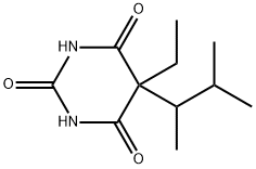 5-(1,2-Dimethylpropyl)-5-ethylbarbituric acid Structure