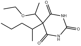 5-(1-Ethoxyethyl)-5-(1-methylbutyl)-2,4,6(1H,3H,5H)-pyrimidinetrione 구조식 이미지