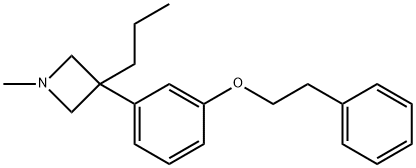1-Methyl-3-[m-(phenethyloxy)phenyl]-3-propylazetidine Structure