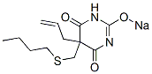 5-Allyl-5-(butylthiomethyl)-2-sodiooxy-4,6(1H,5H)-pyrimidinedione Structure