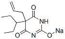 5-Allyl-5-(1-ethylpropyl)-2-sodiooxy-4,6(1H,5H)-pyrimidinedione 구조식 이미지