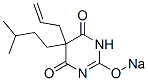 5-Allyl-5-isopentyl-2-sodiooxy-4,6(1H,5H)-pyrimidinedione Structure