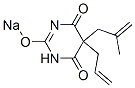 5-Allyl-5-(2-methylallyl)-2-sodiooxy-4,6(1H,5H)-pyrimidinedione 구조식 이미지