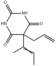 5-Allyl-5-(1-methyl-1-propenyl)-2,4,6(1H,3H,5H)-pyrimidinetrione Structure