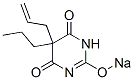 5-Allyl-5-propyl-2-sodiooxy-4,6(1H,5H)-pyrimidinedione 구조식 이미지