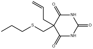 5-Allyl-5-(propylthiomethyl)-2-sodiooxy-4,6(1H,5H)-pyrimidinedione Structure