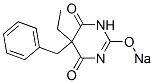 5-Benzyl-5-ethyl-2-sodiooxy-4,6(1H,5H)-pyrimidinedione 구조식 이미지