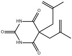 5,5-Bis(2-methyl-2-propenyl)barbituric acid 구조식 이미지