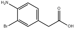 BENZENEACETIC ACID, 4-AMINO-3-BROMO- Structure