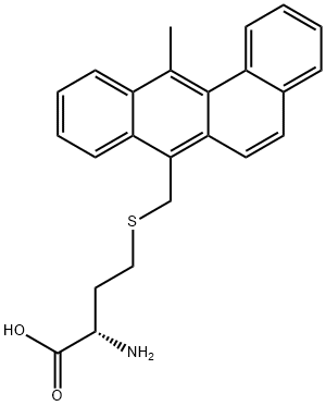 2-Amino-4-[(12-methylbenz[a]anthracen-7-ylmethyl)thio]butyric acid 구조식 이미지