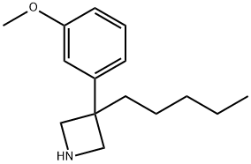 3-(m-Methoxyphenyl)-3-pentylazetidine 구조식 이미지