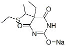 5-Ethyl-5-[1-(ethylthio)ethyl]-2-sodiooxy-4,6(1H,5H)-pyrimidinedione 구조식 이미지