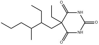 5-Ethyl-5-(2-ethyl-3-methylhexyl)-2-sodiooxy-4,6(1H,5H)-pyrimidinedione Structure