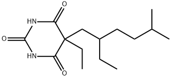 5-Ethyl-5-(5-methyl-2-ethylhexyl)-2-sodiooxy-4,6(1H,5H)-pyrimidinedione Structure