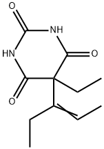5-Ethyl-5-(1-ethyl-1-propenyl)-2,4,6(1H,3H,5H)-pyrimidinetrione 구조식 이미지