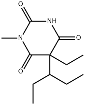 5-Ethyl-5-(1-ethylpropyl)-1-methylbarbituric acid Structure