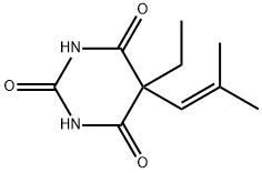 5-Ethyl-5-isobutenylbarbituric acid Structure