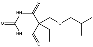 5-Ethyl-5-(isobutoxymethyl)barbituric acid 구조식 이미지