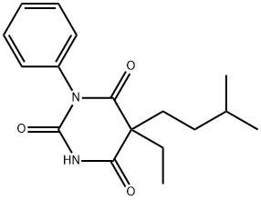 5-Ethyl-5-isopentyl-1-phenylbarbituric acid 구조식 이미지