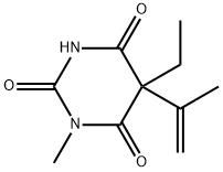 5-Ethyl-5-isopropenyl-1-methylbarbituric acid Structure