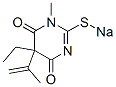 5-Ethyl-5-isopropenyl-1-methyl-2-sodiothio-4,6(1H,5H)-pyrimidinedione 구조식 이미지