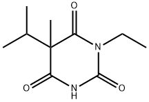 1-Ethyl-5-(1-methylethyl)-5-methyl-2,4,6(1H,3H,5H)-pyrimidinetrione 구조식 이미지