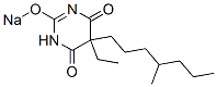 5-Ethyl-5-(4-methylheptyl)-2-sodiooxy-4,6(1H,5H)-pyrimidinedione Structure