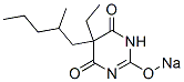 5-Ethyl-5-(2-methylpentyl)-2-sodiooxy-4,6(1H,5H)-pyrimidinedione Structure