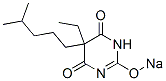 5-Ethyl-5-(4-methylpentyl)-2-sodiooxy-4,6(1H,5H)-pyrimidinedione Structure