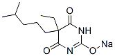 5-Ethyl-5-(4-methylpentyl)-2-sodiooxy-4,6(1H,5H)-pyrimidinedione 구조식 이미지