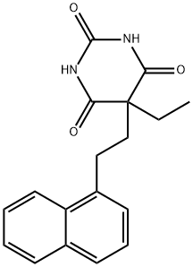 5-Ethyl-5-[2-(1-naphtyl)ethyl]-2,4,6(1H,3H,5H)-pyrimidinetrione 구조식 이미지