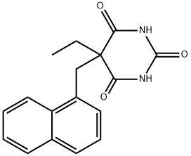 5-Ethyl-5-(1-naphtylmethyl)-2,4,6(1H,3H,5H)-pyrimidinetrione Structure