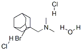 1-(2-브로모-1-아다만틸)-N,N-디메틸-메탄아민수화물이염산염 구조식 이미지