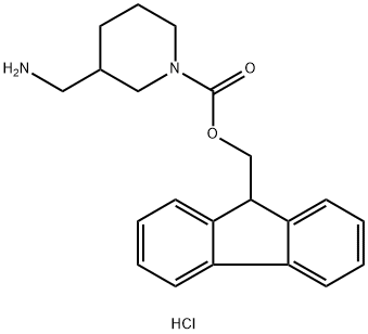 3-AMINOMETHYL-1-N-FMOC-PIPERIDINE HYDROCHLORIDE
 구조식 이미지