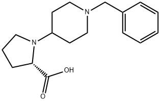 (S)-N-[4'-BENZYL)PIPERIDINO]PROLINE
 구조식 이미지