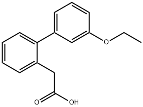 2-BIPHENYL-(3'-ETHOXY)ACETIC ACID
 Structure