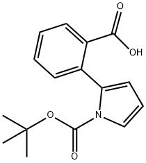 2-(2'-N-BOC-PYRROLE)BENZOIC ACID
 Structure