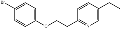 2-[2-(4-BroMophenoxy)ethyl]-5-ethylpyridine 구조식 이미지