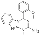 4-(2-METHOXYPHENYL)-1,4-DIHYDRO[1,3,5]TRIAZINO[1,2-A][1,3]BENZIMIDAZOL-2-AMINE Structure