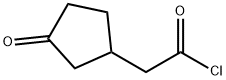 2-(3-옥소시클로펜틸)아세틸클로라이드 구조식 이미지