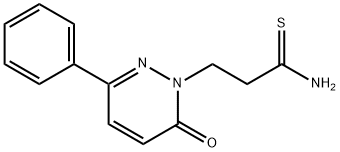 6-Phenyl-2-[2-(thiocarbamoyl)ethyl]-3(2H)-pyridazinone Structure