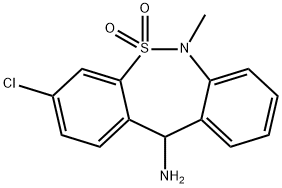 3-CHLORO-6,11-DIHYDRO-5,5-DIOXO-11-AMINO-6-METHYLDIBENZO[C,F][1,2]THIAZEPINE 구조식 이미지