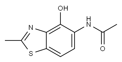 Acetamide, N-(4-hydroxy-2-methyl-5-benzothiazolyl)- (9CI) 구조식 이미지