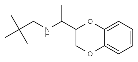 2-(1-Neopentylaminoethyl)-1,4-benzodioxane 구조식 이미지