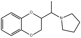 2-[1-(1-피롤리디닐)에틸]-1,4-벤조디옥산 구조식 이미지