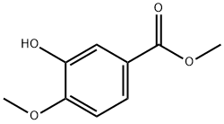 Methyl 3-hydroxy-4-methoxybenzoate 구조식 이미지