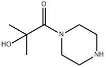 Piperazine, 1-(2-hydroxy-2-methyl-1-oxopropyl)- (9CI) Structure